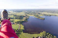 Luftaufnahme von Skatelöv im Bundesland Kronoberg, Schweden