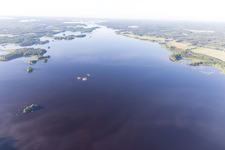 Luftaufnahme von Skäggalösa im Bundesland Kronoberg, Schweden