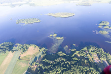 Skäggalösa im Bundesland Kronoberg, Schweden von oben