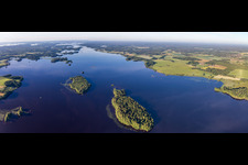 Skäggalösa im Bundesland Kronoberg, Schweden aus der Luft