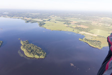 Skäggalösa im Bundesland Kronoberg, Schweden von oben gesehen