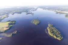 Skäggalösa im Bundesland Kronoberg, Schweden aus der Vogelperspektive