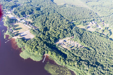 Torne im Bundesland Kronoberg, Schweden aus der Luft betrachtet