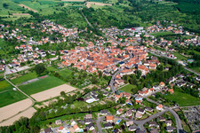 Wœrth im Bundesland Bas-Rhin, Frankreich aus der Luft