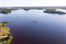 Skatelöv im Bundesland Kronoberg, Schweden aus der Vogelperspektive