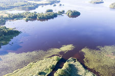 Odensjö im Bundesland Kronoberg, Schweden vom Flugzeug aus
