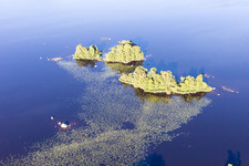 Drohnenbild von Skäggalösa im Bundesland Kronoberg, Schweden