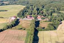 Luftbild von Klintholm Møn (DK), Klintholm Gods in Borre im Bundesland Sjælland, Dänemark