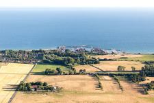 Schrägluftbild von Borre im Bundesland Sjælland, Dänemark