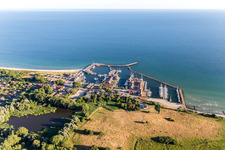 Borre im Bundesland Sjælland, Dänemark aus der Luft