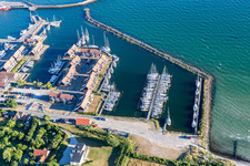 Borre im Bundesland Sjælland, Dänemark vom Flugzeug aus