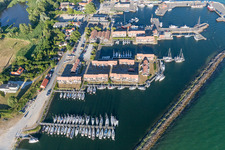 Drohnenaufname von Borre im Bundesland Sjælland, Dänemark
