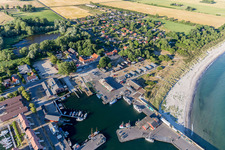 Borre im Bundesland Sjælland, Dänemark von einer Drohne aus