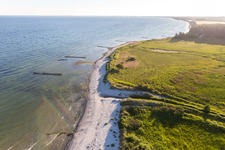 Borre im Bundesland Sjælland, Dänemark von einer Drohne aus