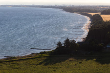 Borre im Bundesland Sjælland, Dänemark von der Drohne aus gesehen