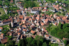 Dorfansicht in Weiterswiller im Bundesland Bas-Rhin, Frankreich