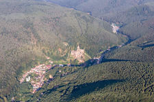 Luftbild von Bad Dürkheim, Hardenburg im Bundesland Rheinland-Pfalz, Deutschland