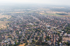 Ortsteil Oberhausen in Oberhausen-Rheinhausen im Bundesland Baden-Württemberg, Deutschland aus der Luft betrachtet