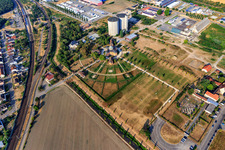 Eremitage Waghäusel im Bundesland Baden-Württemberg, Deutschland aus der Vogelperspektive