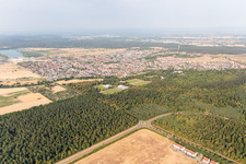 Luftbild von Ortsteil Wiesental in Waghäusel im Bundesland Baden-Württemberg, Deutschland