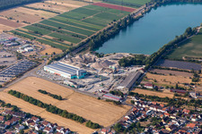 Heidelberger Sand und Kies GmbH - Kieswerk Waghäusel im Ortsteil Wiesental im Bundesland Baden-Württemberg, Deutschland