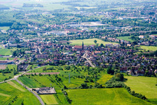 Luftbild von Saverne, Monswiller von Norden im Bundesland Bas-Rhin, Frankreich