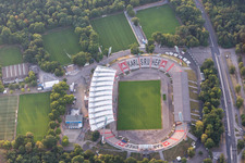 Karlsruhe, Wildparkstadion des KSC im Ortsteil Innenstadt-Ost im Bundesland Baden-Württemberg, Deutschland