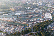 Ortsteil Rheinhafen in Karlsruhe im Bundesland Baden-Württemberg, Deutschland