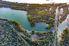 Leopoldshafen, Baggerseen in Eggenstein-Leopoldshafen im Bundesland Baden-Württemberg, Deutschland