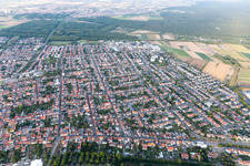 Luftbild von Ketsch im Bundesland Baden-Württemberg, Deutschland