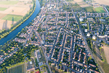 Ortsteil Edingen in Edingen-Neckarhausen im Bundesland Baden-Württemberg, Deutschland von oben