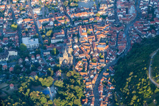 Schrägluftbild von Heppenheim im Bundesland Hessen, Deutschland