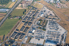 Gebäudekomplex der US- Militär- Kaserne Coleman Baracks in Mannheim im Ortsteil Sandhofen im Bundesland Baden-Württemberg, Deutschland