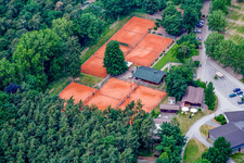 Tennisclub Rülzheim im Bundesland Rheinland-Pfalz, Deutschland von oben gesehen