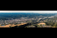 Luftbild von Panorama in Kaiserslautern im Bundesland Rheinland-Pfalz, Deutschland