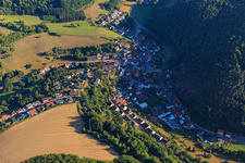 Dorfansicht aus Süden in Gehrweiler im Bundesland Rheinland-Pfalz, Deutschland