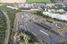 Luftbild von Kartbahn Lüneburg und ADAC Fahrsicherheitszentrum Hansa in Embsen im Ortsteil Wagenhorst im Bundesland Niedersachsen, Deutschland