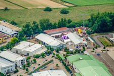 Gewerbegebiet Horstring Barthelsmühlring im Ortsteil Minderslachen in Kandel im Bundesland Rheinland-Pfalz, Deutschland