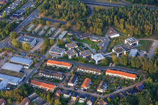 Luftbild von Campus- Gebäude der Werum Software & Systems AG und Werum IT Solutions GmbH in Lüneburg im Ortsteil Lüne-Moorfeld im Bundesland Niedersachsen, Deutschland