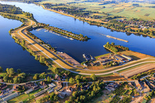 Oortkatener Hafen mit Uwe Habekost Bootslagerung und Werft Marine Service Brandt GmbH im Ortsteil Ochsenwerder in Hamburg, Deutschland