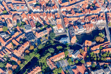 Gebäudekomplex der Hotelanlage Abtsmühle in Lüneburg im Bundesland Niedersachsen, Deutschland