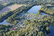 Luftbild von Witzeeze, Camping Forellensee im Bundesland Schleswig-Holstein, Deutschland