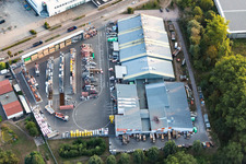 Minderslachen, Union Baustoffhandel im Gewerbegebiet Horst in Kandel im Bundesland Rheinland-Pfalz, Deutschland