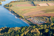 Brühl, Inselcamping Kollersee im Bundesland Baden-Württemberg, Deutschland