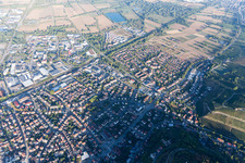 Heppenheim im Bundesland Hessen, Deutschland von der Drohne aus gesehen
