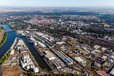 Hanau, Hafen im Bundesland Hessen, Deutschland