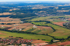 Intelsat Satellitenantennen der Erdfunkstelle Fuchsstadt im Bundesland Bayern, Deutschland