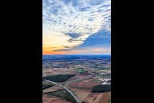 Autobahndreieck Werntal in Bergrheinfeld im Bundesland Bayern, Deutschland