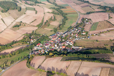 Luftaufnahme von Ortsteil Theinheim in Rauhenebrach im Bundesland Bayern, Deutschland
