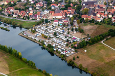 Camping Mainblick im Ortsteil Schwarzenau in Schwarzach am Main im Bundesland Bayern, Deutschland